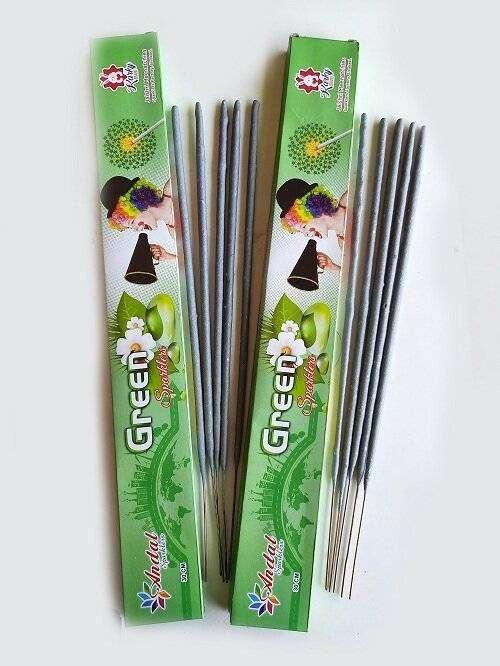 30 CM GREEN SPARKLERS - Image 1