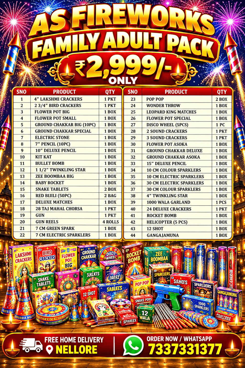 FAMILY ADULT PACK - Image 1